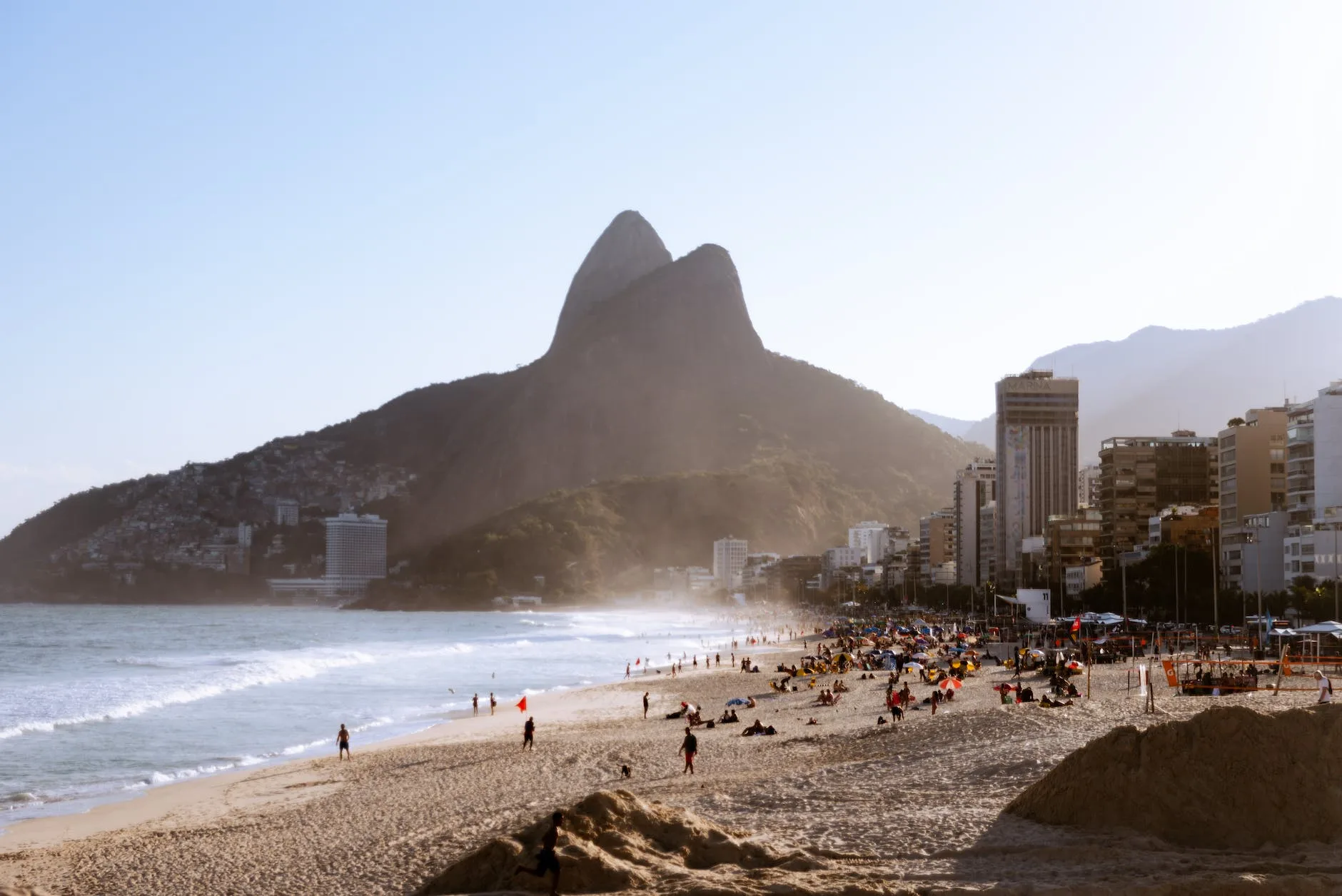 view of the ipanema beach rio de janeiro brazil