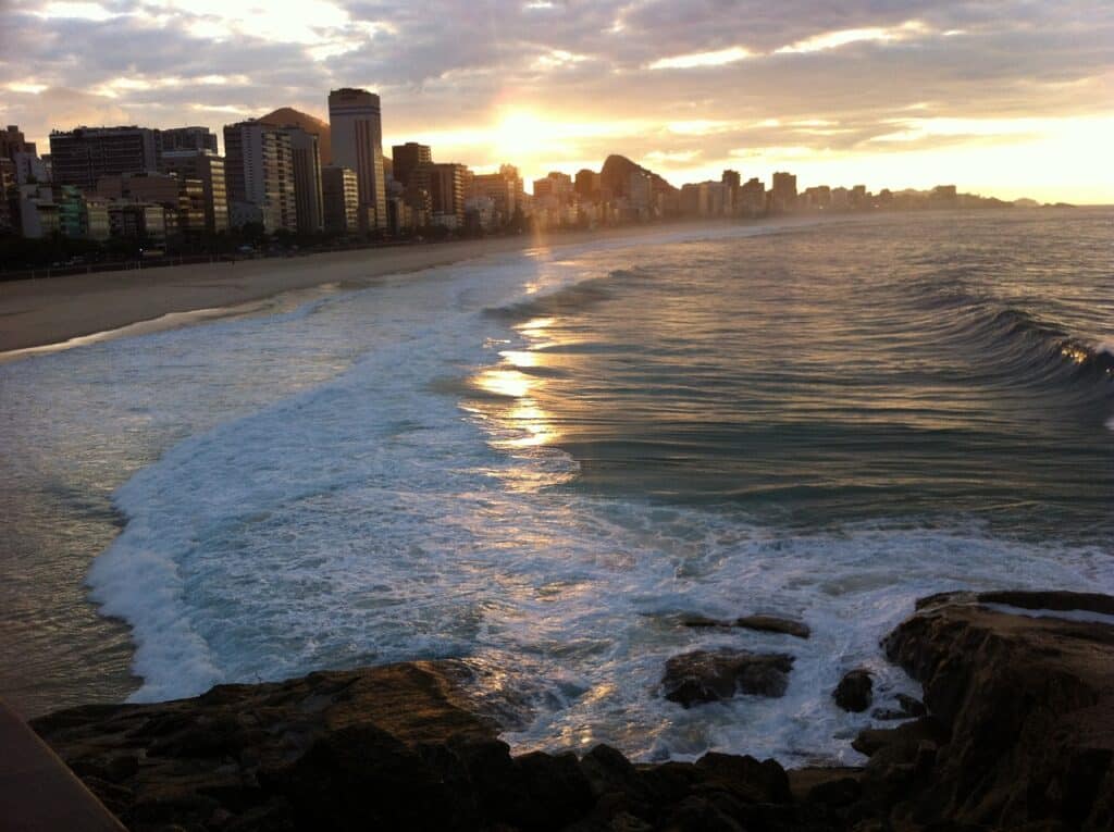 copacabana beach, nature, river