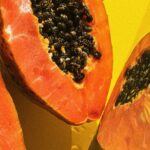 sliced papaya fruit