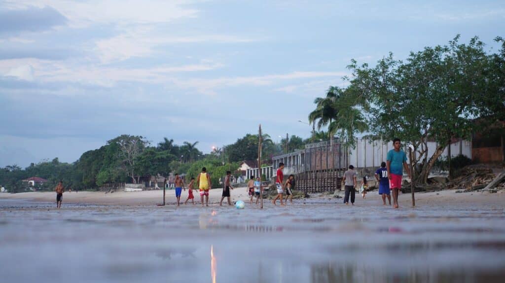 the beach of san francisco, belem pará, brazil