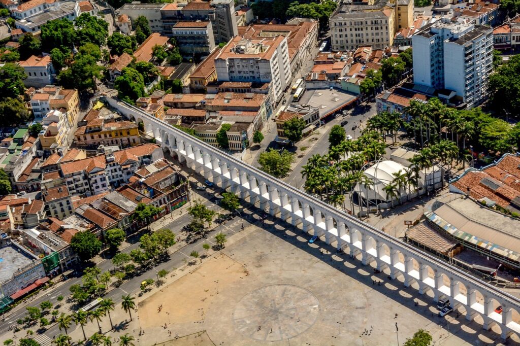 brazil, rio, landscape, tourism, lapa, arcos, downtown, city, nature, summer, sky, viewpoint, landmark, vacations, stunning, aerial, helicopter