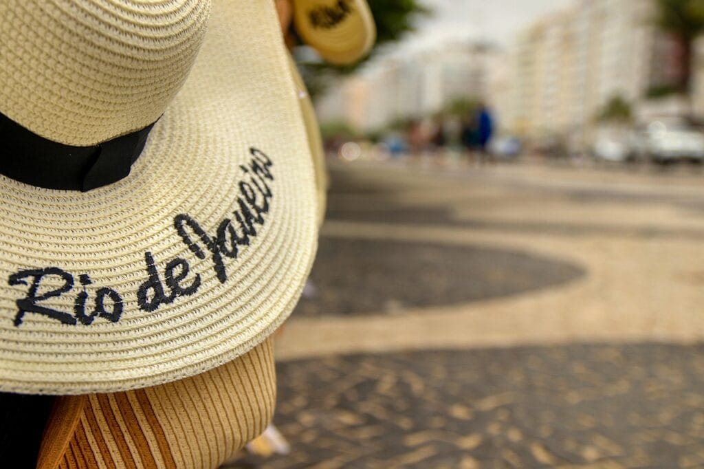 hat, souvenir, tourism, vacation, street, rio de janeiro, copacabana, copacabana, copacabana, copacabana, copacabana, copacabana