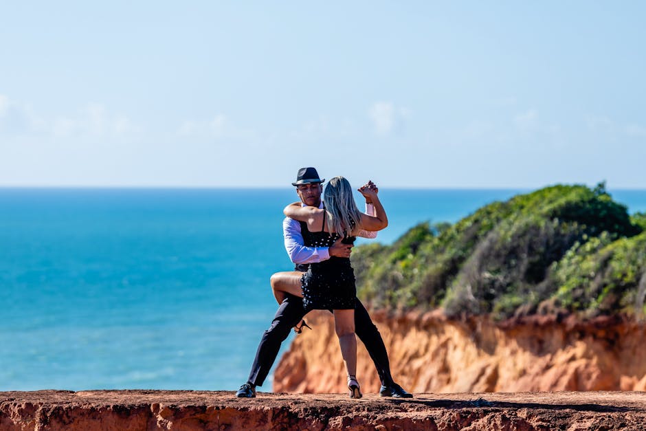 Couple dancing Forró in Northeast Brazil