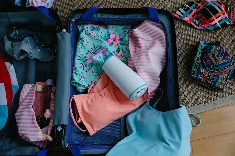 colorful clothes suitcase Brazil