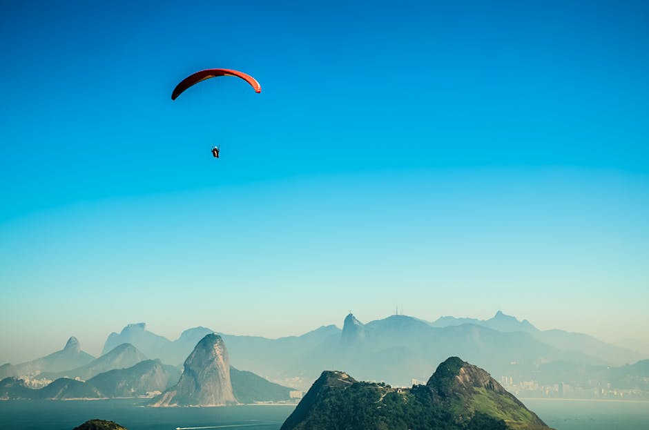 paragliding over Rio de Janeiro