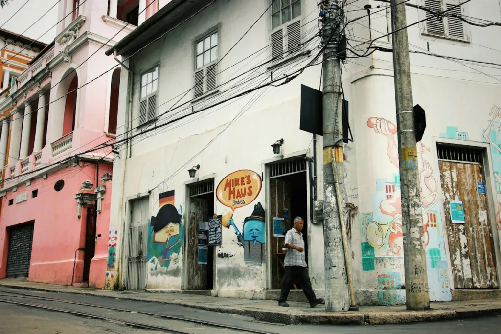Brazilian street food like pastel and coxinha