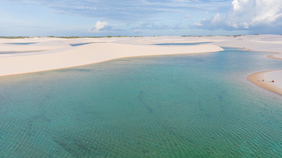 Lencois Maranhenses lagoons inside Brazil