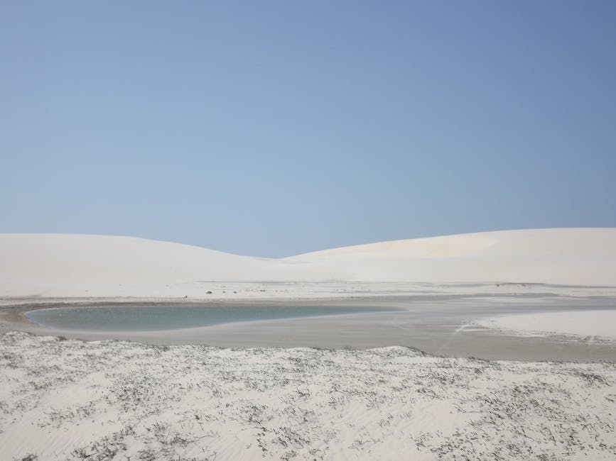 white sand dunes inside Brazil