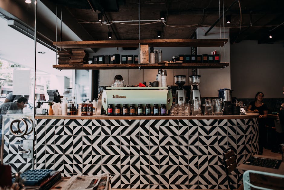 traditional cafe counter inside Brazil