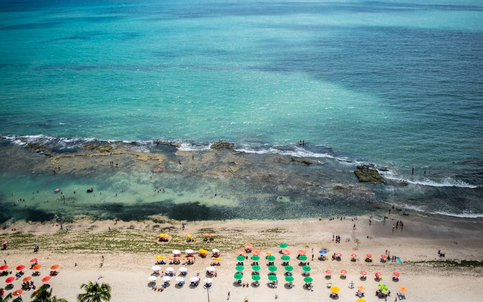 brazilian beach umbrella inside Brazil