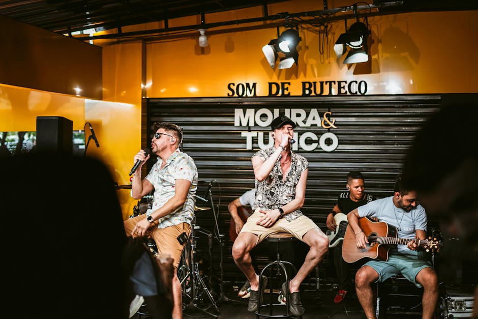 forró band accordion dancers stage in Brazil