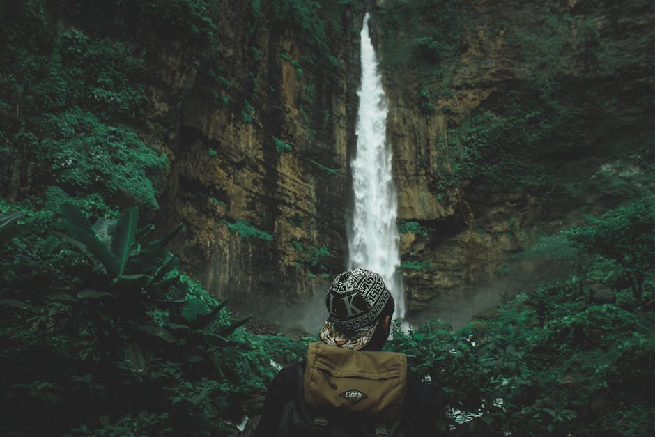 tall dry-season waterfall cliffs in Brazil