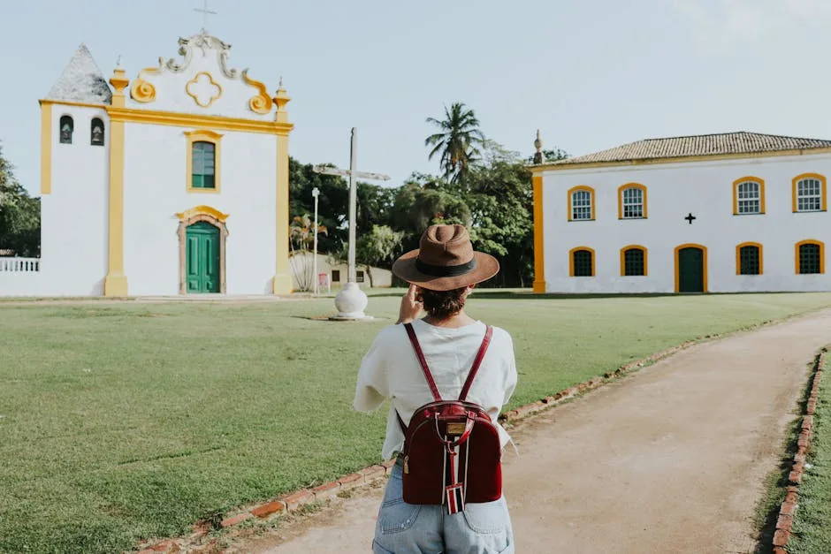 traveler practicing Portuguese conversation in Brazil