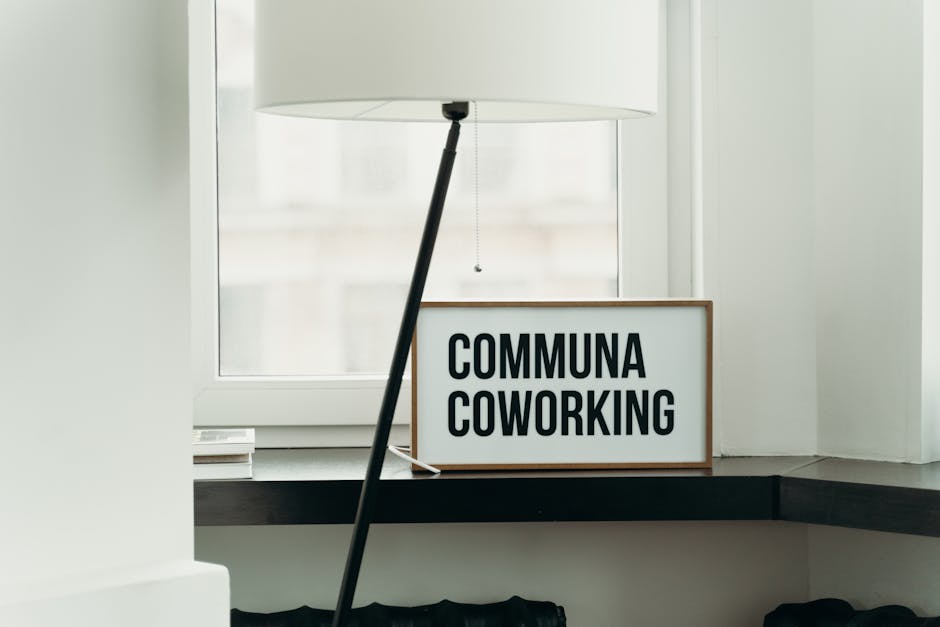 coworking space modern glass windows in Brazil