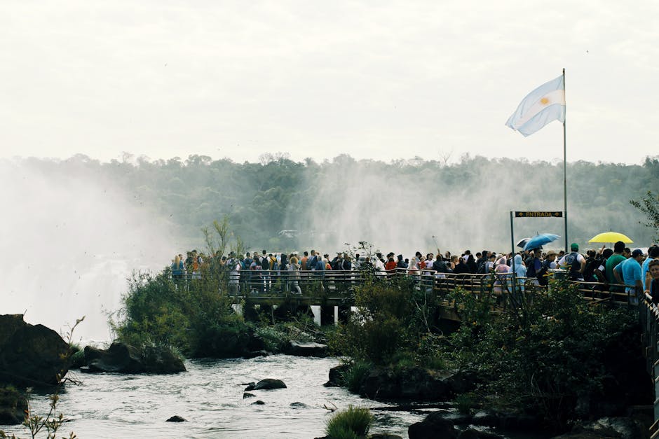 accessible boardwalk at Iguazu Falls in Brazil