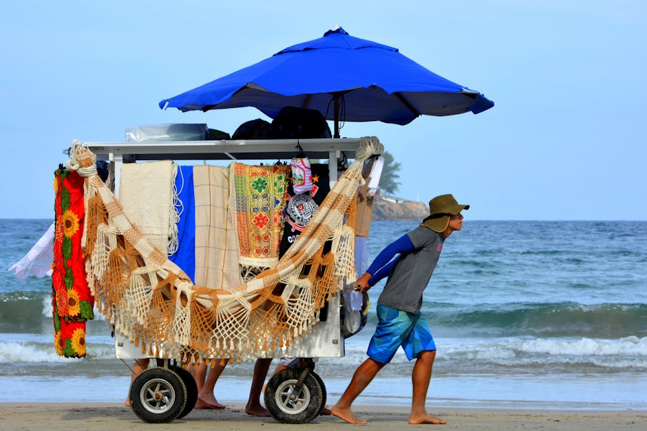 tourist paying vendor Sao Paulo Brazil in Brazil
