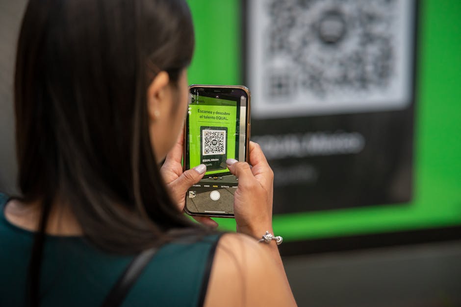 scanning QR code Salvador Brazil in Brazil