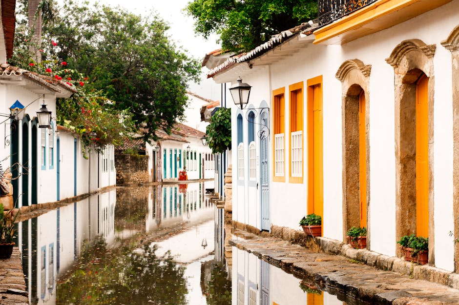 Paraty colonial street Brazil in Brazil