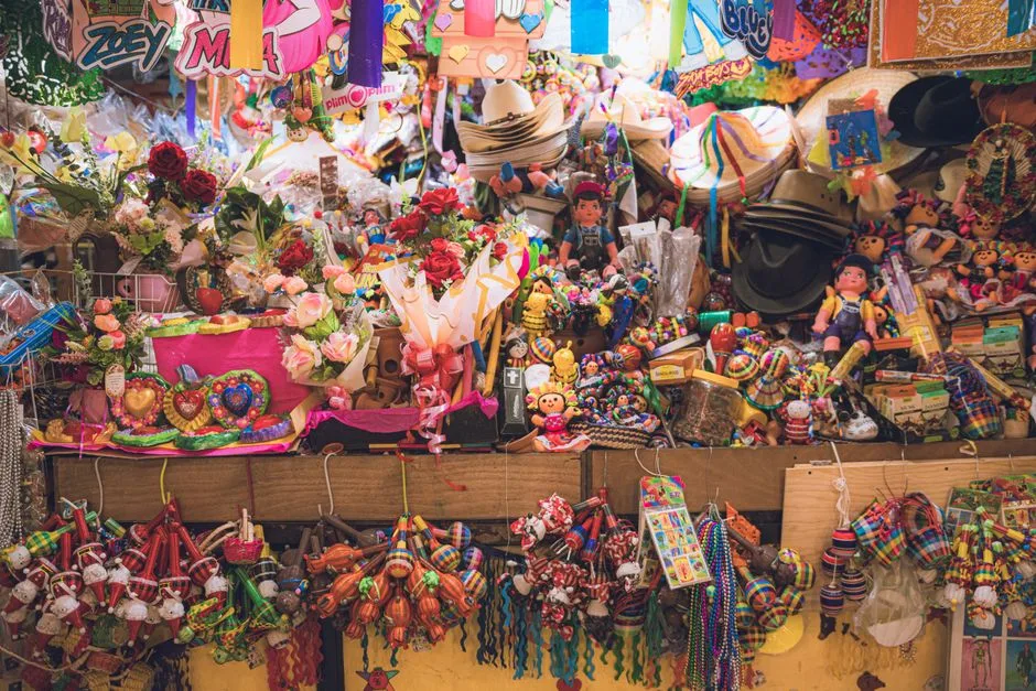 bustling Mercado Central market stalls in Brazil