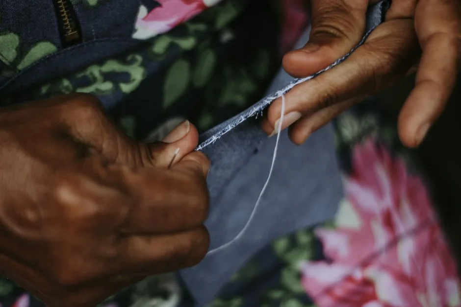 artisan sewing carnival headdress workshop in Brazil