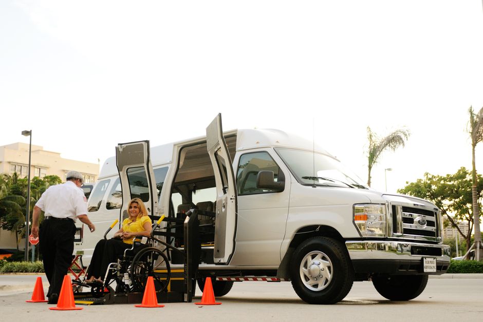 person wheelchair boarding