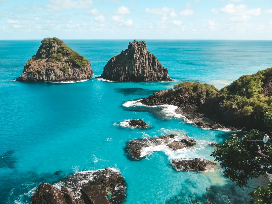Fernando de Noronha coral reef in Brazil