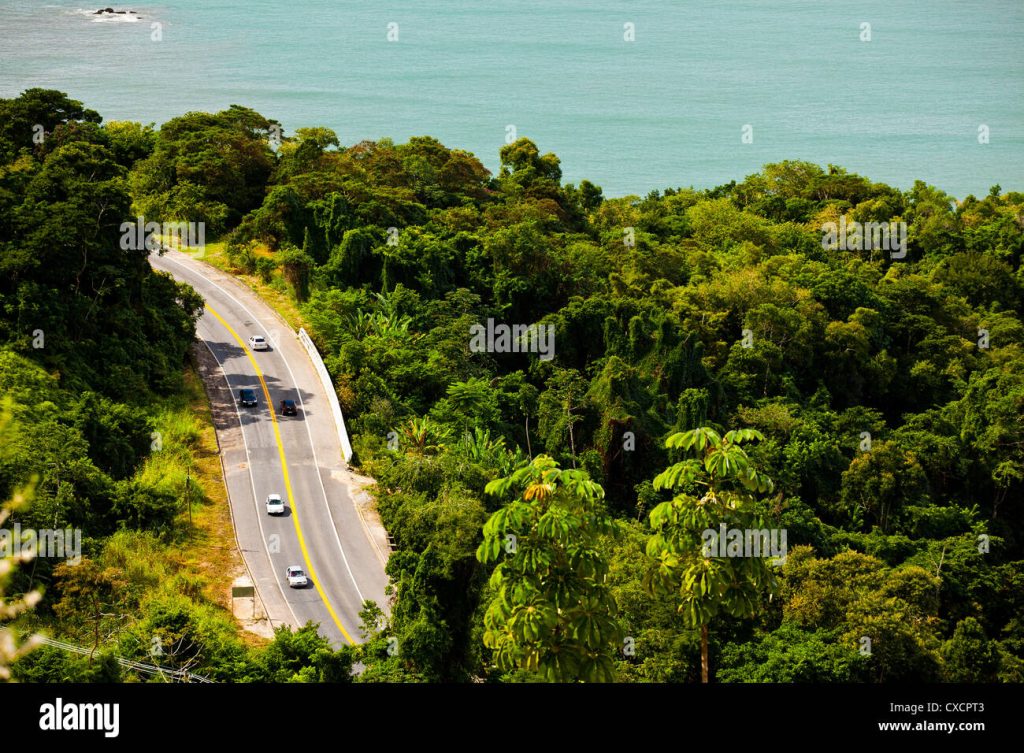 coastal road near Paraty in Brazil