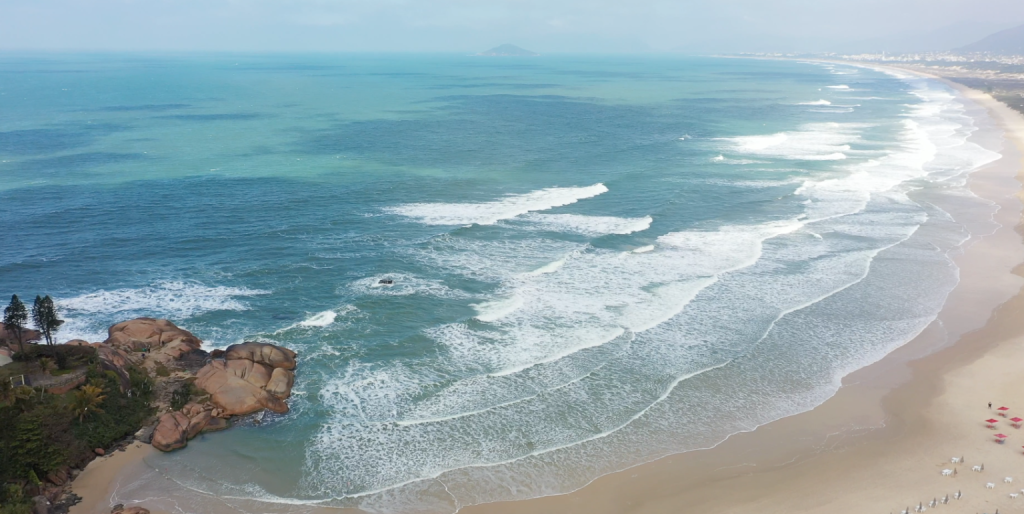 sunrise surf session Joaquina Beach in Brazil