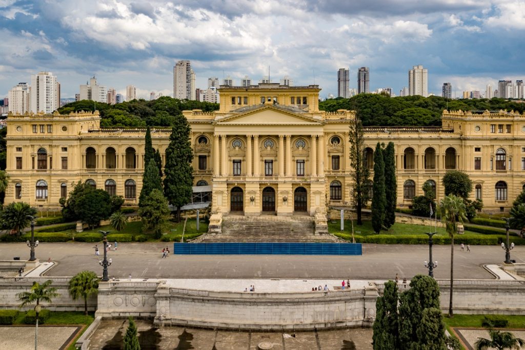 São Paulo Museu do Ipiranga park procession in Brazil