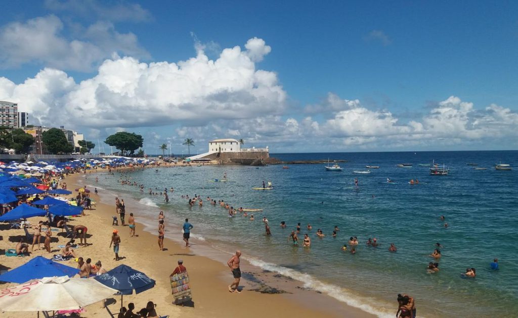 serene Porto da Barra beach in Brazil