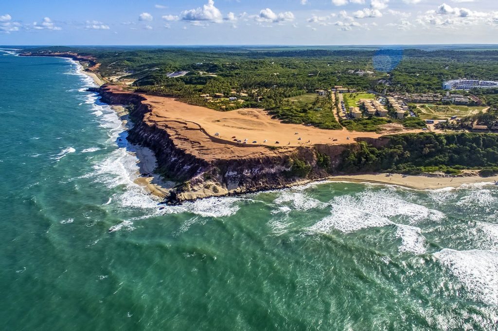 Chapadão cliff Pipa panoramic view in Brazil