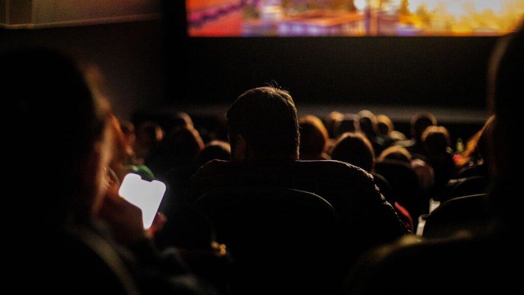 audience inside independent cinema in Brazil